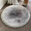 Nordischer Stil Plüschdecke Wohnzimmerteppich Schlafzimmer Mädchenzimmer Schmutzabweisende Kissen Runde Matten Schlafzimmer Nachttischdecke