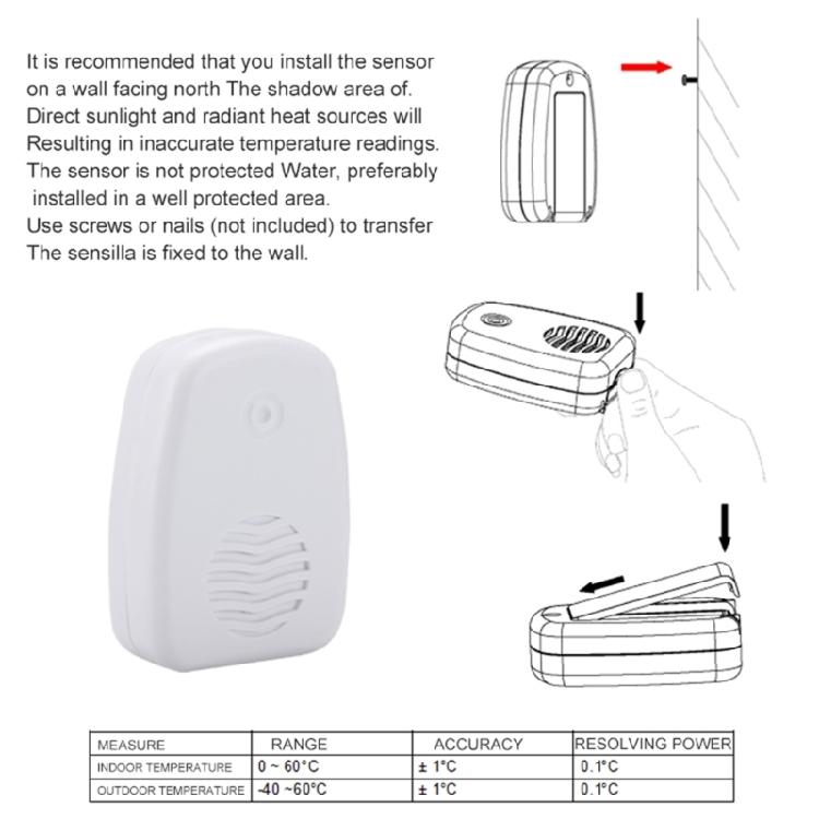 Wireless Indoor Outdoor Thermometer Hygrometer Digital Office Monitor Equipment