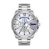 Diesel Men's DZ4477 Silver Stainless-Steel Japanese Chronograph Fashion Watch