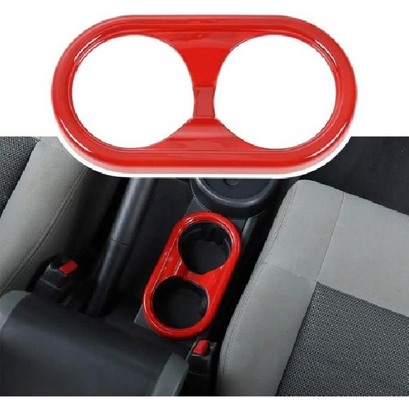 Cup Holder Trim Cover Center Cup Holder Trim Decor for Jeep Wrangler JK 07-10
