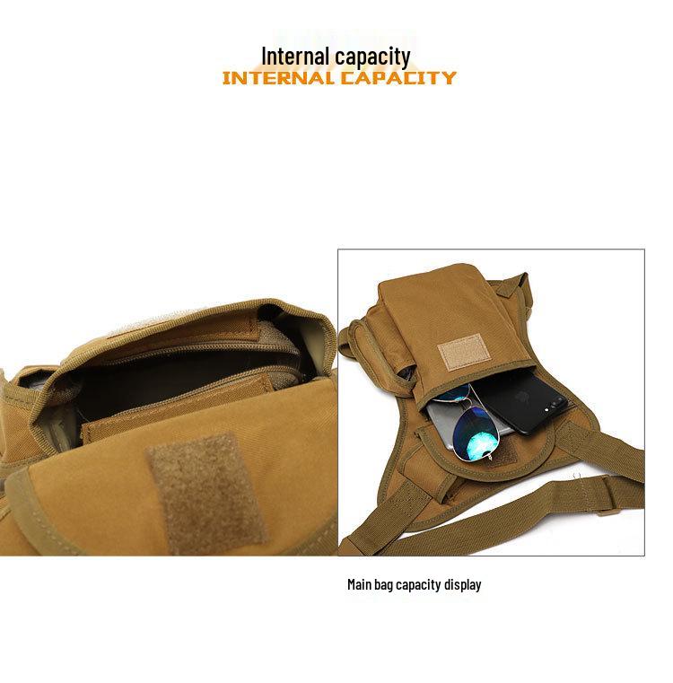 Waterproof Tactical Leg Bag for Outdoor Sports & Fishing - Compact Waist Bag for Camping, Cycling, and Mountaineering