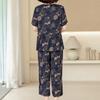 Women's Plus Size Printed 2-Piece Set – Casual Short Sleeve Summer Outfit (XL-5XL)