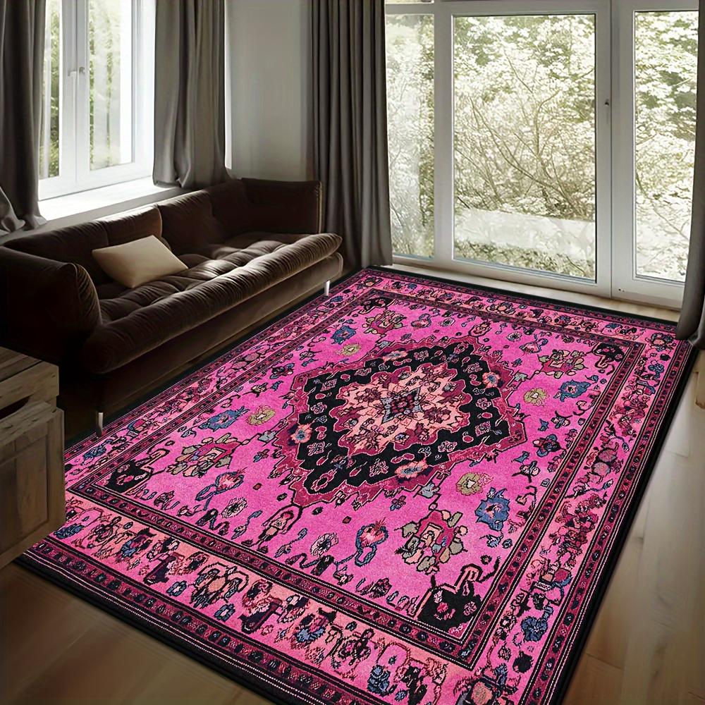 

Коврик для пола большого размера с принтом в стиле ретро, изысканный декоративный ковер для помещений и улицы, машинная стирка, легко чистящиеся коврики 40x60cm