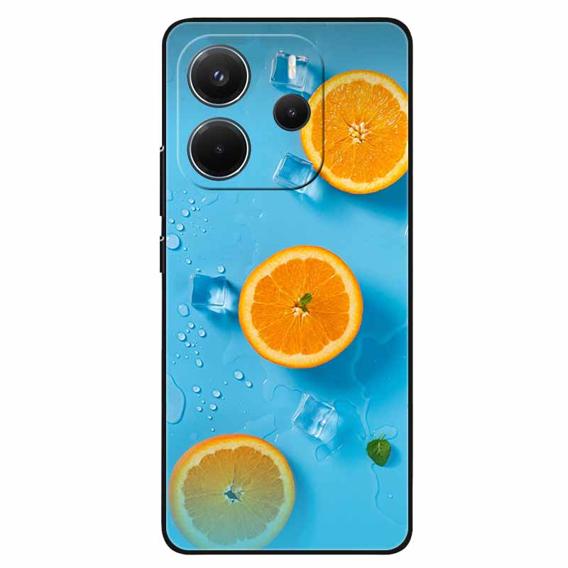 

For Xiaomi Redmi Note 14 4G Case Flowers Printing Silicone TPU Soft Back Cases for Redmi Note14 4G Phone Covers NOTE 14 4G 2025 Note14 4G-Europe