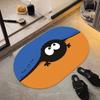 Diatom mud non-slip floor mat, absorbent mat, bathroom anti-mat, toilet, toilet door foot pad, household bathroom