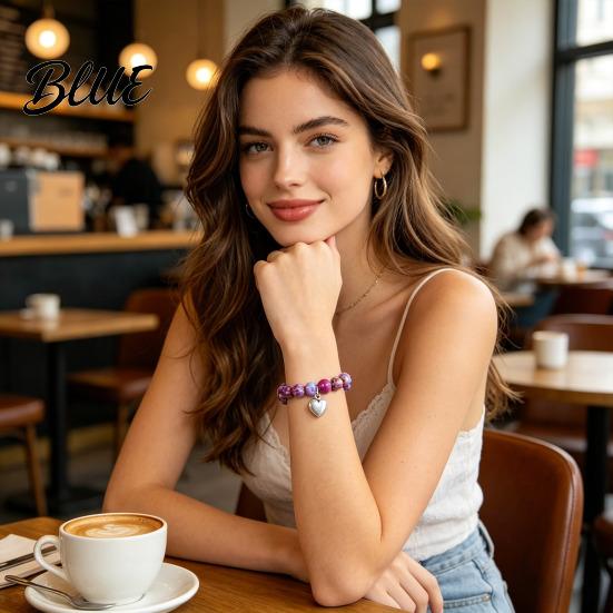 Comfortable Bracelet Women Elastic Rope Natural Stone Beads
