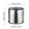 Mini 100ml Titanium Insulated Coffee Mug in Silver Gray, Portable Tea Cup for Travel and Office Use