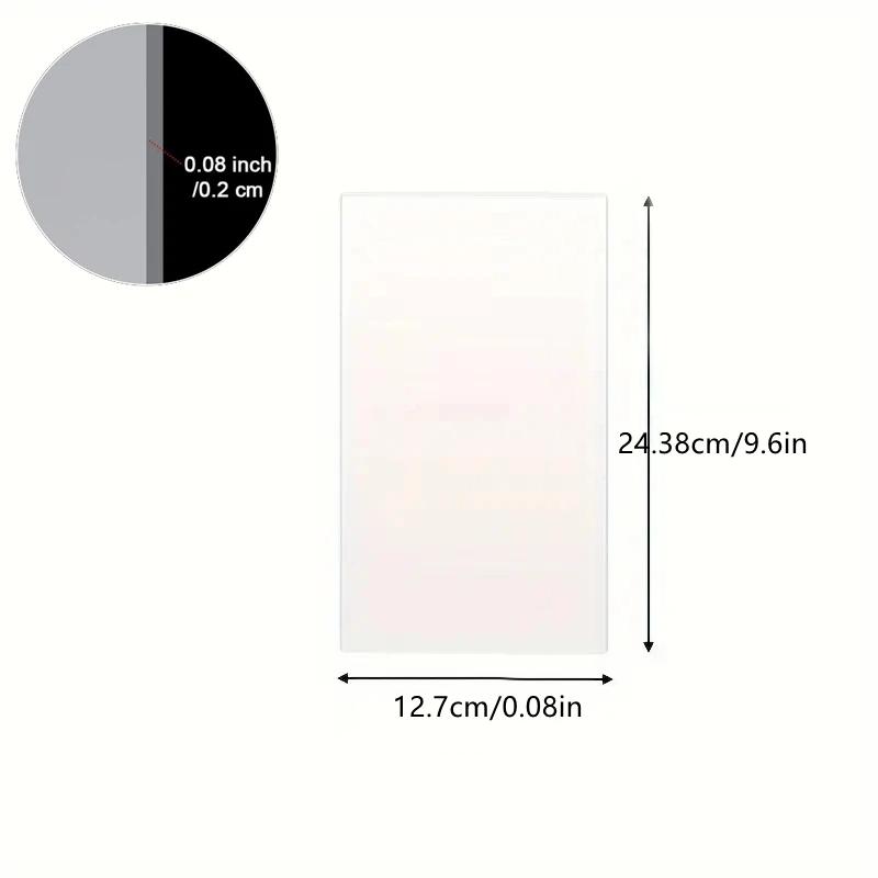 1Pcs Acrylic Cake Scraper Transparent Spatulas for Easy Decorating Cleaning Rectangular Home Baker Baking Tool Kitchen Accessory