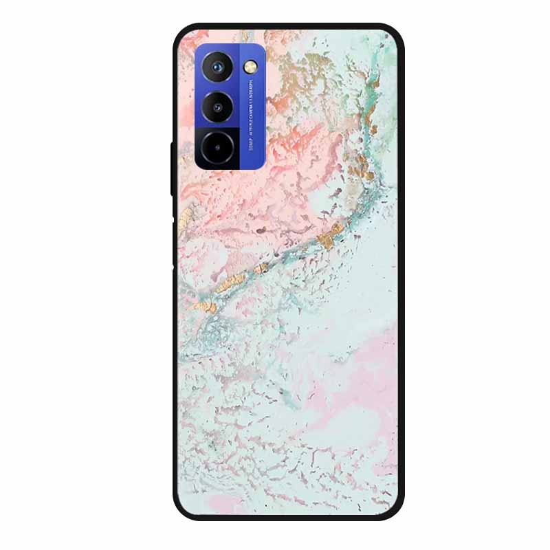 Für Wiko 10 Hülle Marmor 6,75" TPU Weiches Silikon Rückseite Handyhülle für Wiko 10 Wiko10 Coque Cartoon Antischock Stoßfest Funda