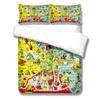 World Nautical Map Duvet Cover Set King Queen Double Full Twin Single Size Bed Linen Set