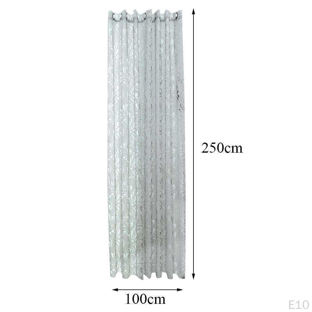 Grommet Floral Textured Bay Window