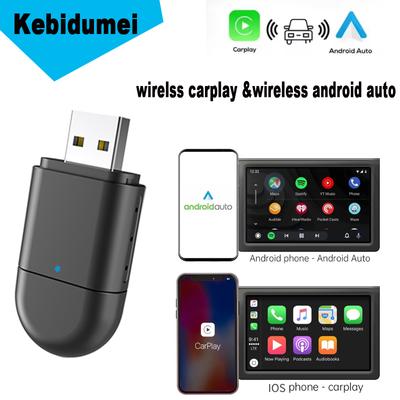 2-v-1 USB&Type-C duální konektor Carplay Box Bezdrátový CarPlay adaptér Plug and Play USB připojení Auto Dongle do auta