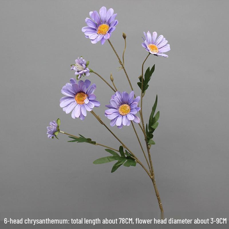 10-Piece Purple Floral Artificial Flower Set for Wedding and Aisle Decor