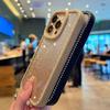 Doppelseitige Diamant-Handyhülle für iPhone 13 14 Plus 15 16 Pro Max Farbverlauf Schillernde Hülle für iPhone 12 11 Hartschalen
