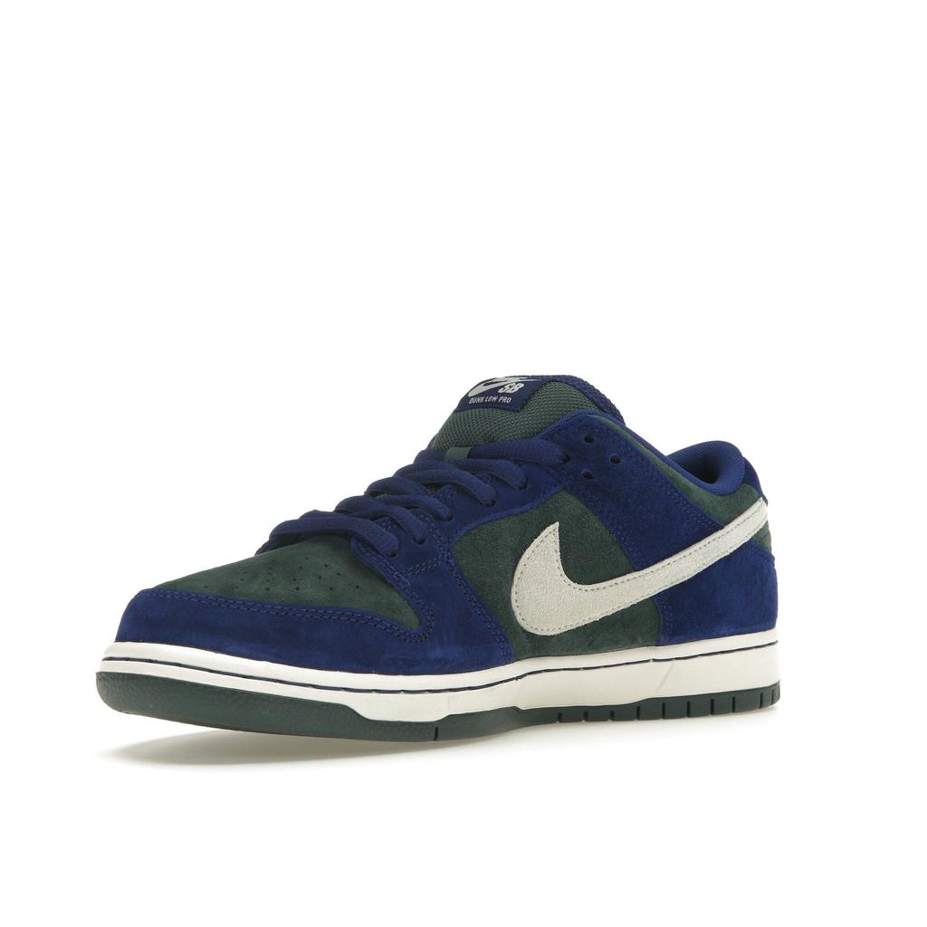Nike Mens Dunk Low Pro SB Deep Royal Vintage Green Men Sneakers Blue Deep-Royal-Blue Sail HF3704-400