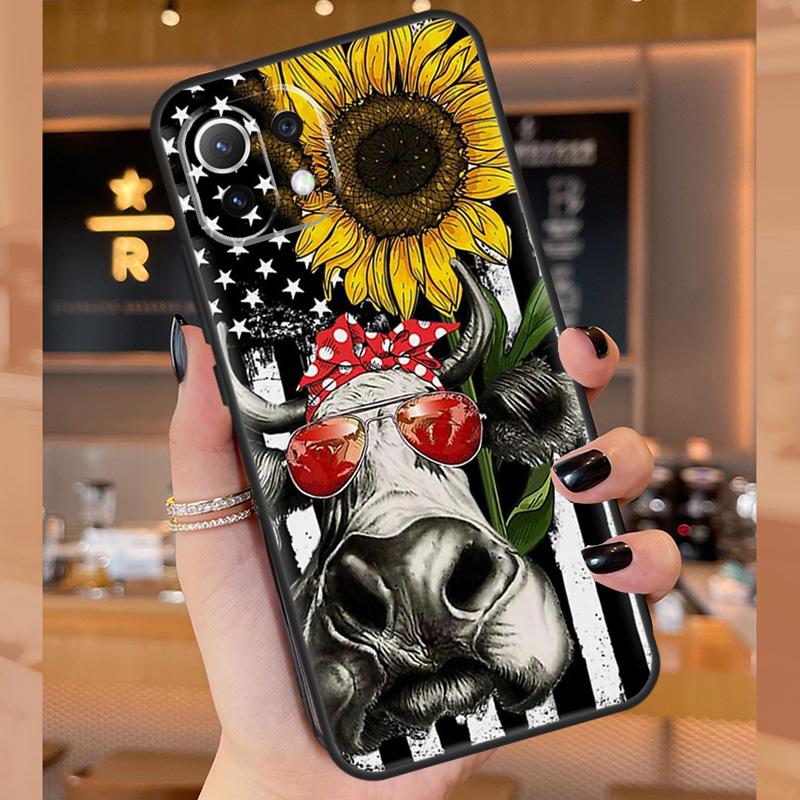 

Sunflower Donkey Pig Cow Horse Case For Xiaomi 17 Pro Max 15 Ultra 13T 14T 15T Pro POCO X7 Pro X5 X6 F5 F6 F7 F8 Ultra Cover Xiaomi 14T Pro