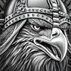 Gold Silver Eagle Crow Raven Nordic Odin Viking Amulet Necklaces Pendant Chain Unisex Men Women Protect Talisman Health Lucky Jewelry