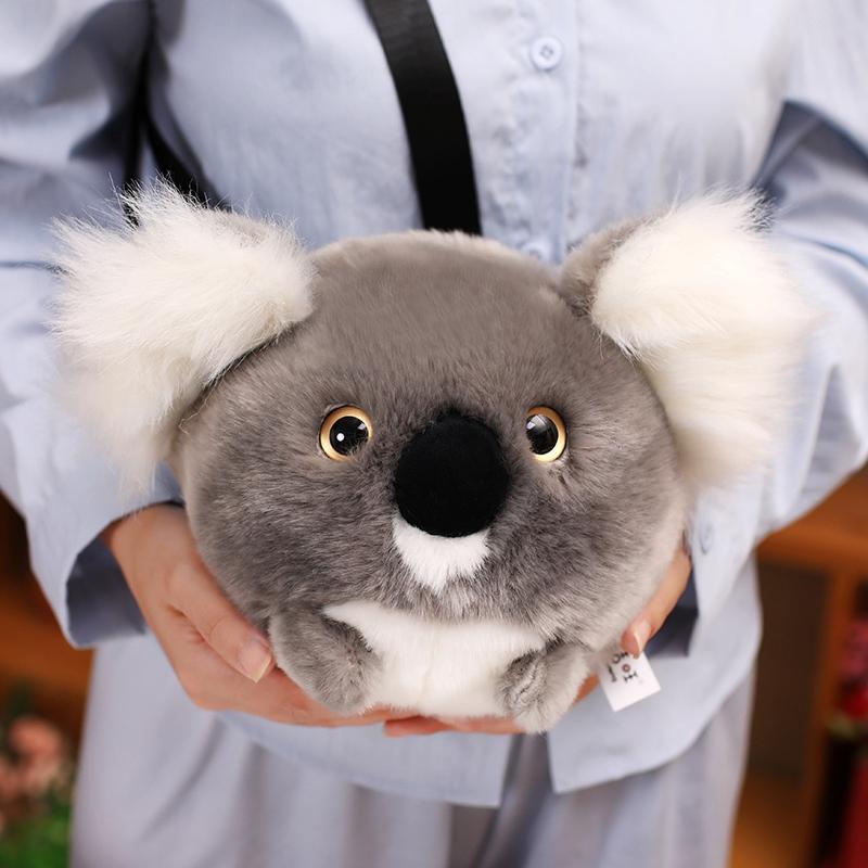 TreasuringU New Cartoon Animals Plush Toys Cute Tiger Stuffed Bags Koala Plush Shoulder Bags Birthday Gifts