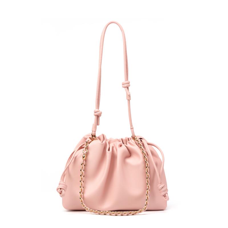 Large Capacity Women's Genuine Leather Handbag - Commuter Shoulder & Crossbody Cloud Dumpling Bag