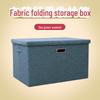 Drawer-Style Folding Storage Basket - Cotton & Linen Fabric