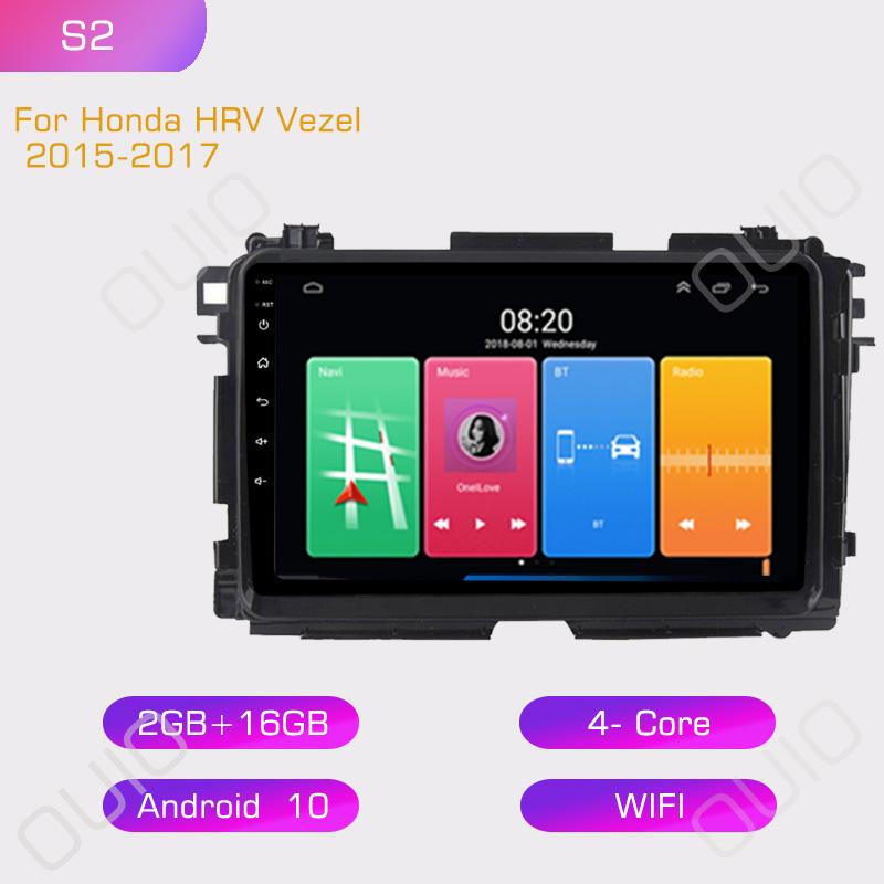 

2din 9-дюймовый IPS HD Android10 автомобильный радиоприемник мультимедийный плеер Carplay Авто GPS-навигация DSP BT для Honda HRV Vezel 2015 2016 2017