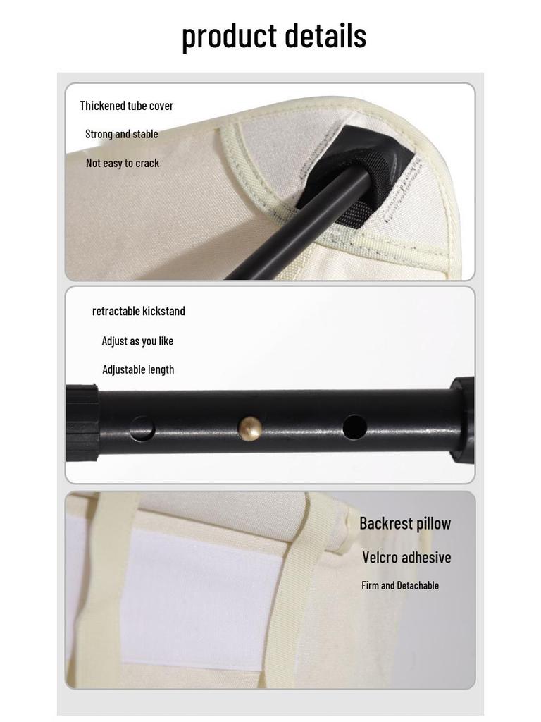 Ultra-light Aluminum Folding Moon Chair: Portable Fishing, Beach & Camping High Back Chair