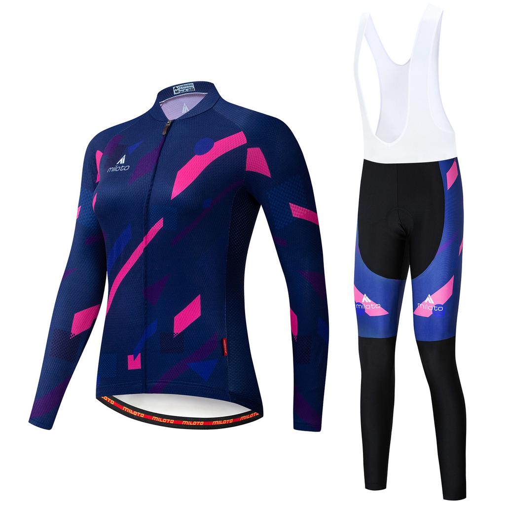 Cycling Suit Long Suit, Women's Cycling Suit 2026 Autumn Breathable Cycling Suit Outdoor Cycling