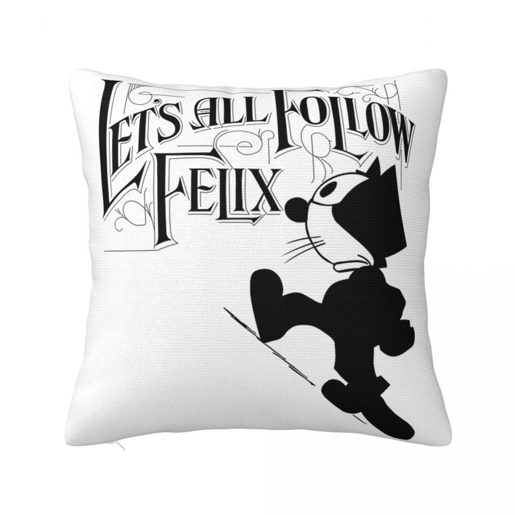 F-Felix The Cat Pillow Covers Product Printing Cushion Cover Decor Throw Pillow Case Cover Living Room Multiple Sizes