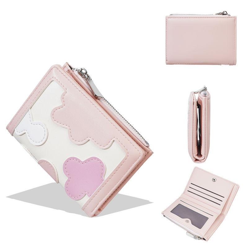 Baellerry Women Fashion Hasp Wallets Artificial Leather Zipper Card Holder Short Coin Purse