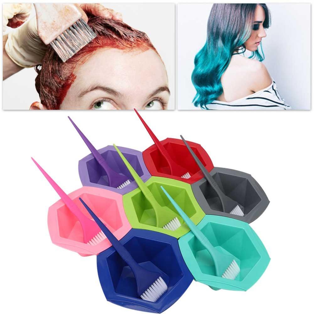 Practical Hair Dyeing Kit Complete Hairdressing Tools Set Hair Dye Bowl Brush Set For Salon