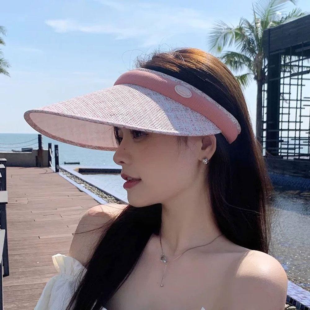 Embroidered Sun Hat Sun Protection Baseball Cap Outdoor Empty Top Hat