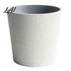 Sturdy Thickened Flower Container Large Tall Resin Planter Faux Stone Plant Pot with Embossed Modern Entryway Texture Decorative for Indoor
