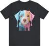 Dog Graphic Design Tee, Dog Shirt, Vintage Tees, Art Design T-Shirt, Animal Graphic Tee, Animal Shirts 4