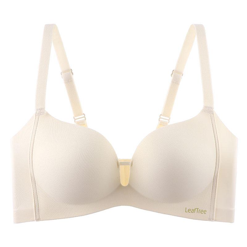 Simple Latex Underwear Women's Seamless Gathering Bra One-piece Comfortable Bra Without Underwire Smooth Bra Push Up Bra