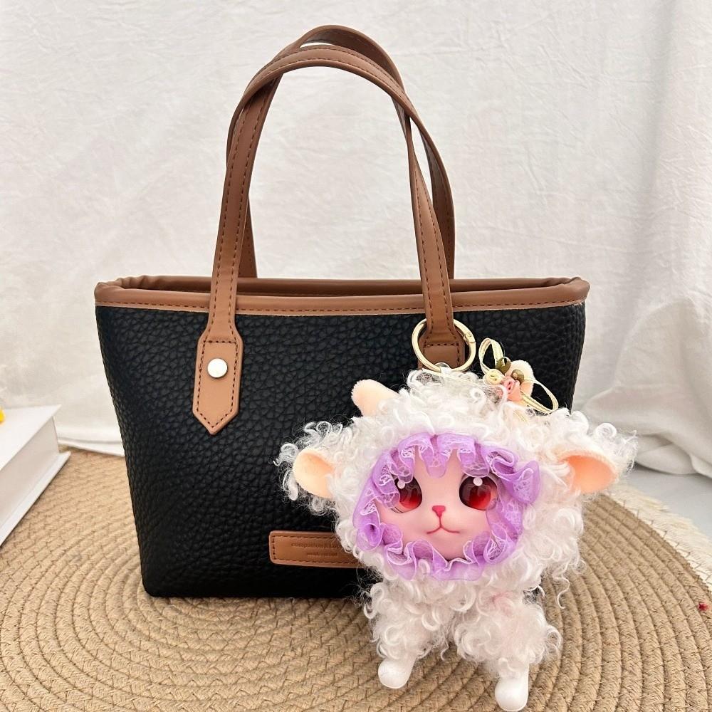 Bag Hanging Lamb Doll Pendant Lolita Curly Hair Car Key Ring Cartoon Sheep Plush Keychain Backpack