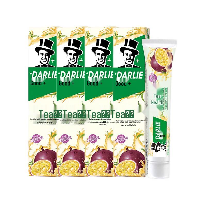 Darlie Tea-Care Passion Fruit Toothpaste 160g x 4 Tubes