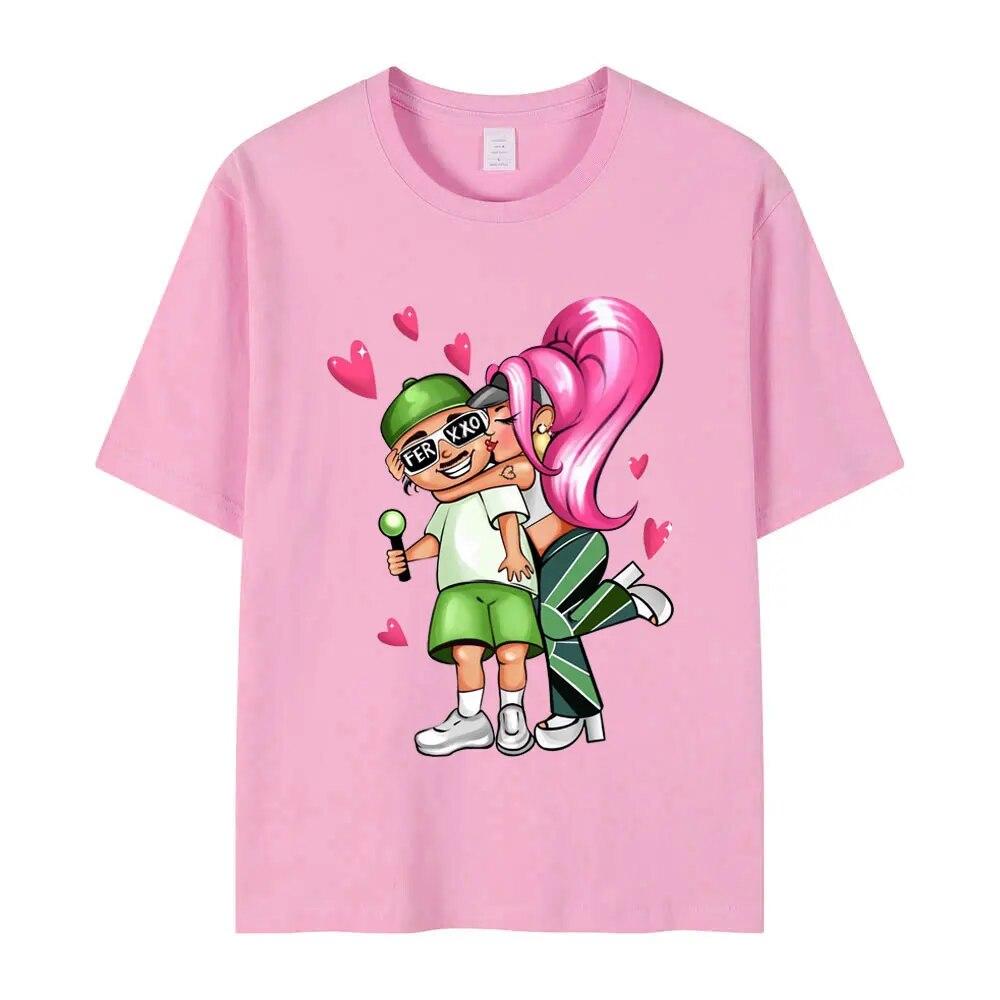 2023 Feid Ferxxo Tour Potisk Trička Unisex Dámská Letní Módní Estetická Trička Street Hip Hop Oversized Tričko s Krátkým Rukávem