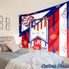 Custom Name Atletico Football Crest Tapestry Accessories for Bedroom,Livingroom, dormitory Room Wall Hanging Decor, Fan Birthday Gifts