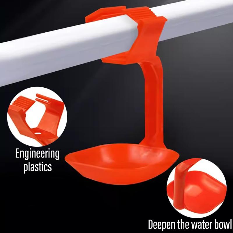 10pcs Chicken Drinking Bowl Hanging Cup Plastic  Automatic Poultry Water Bowl Chicken Duck Quail Poultry Feeding Equipment