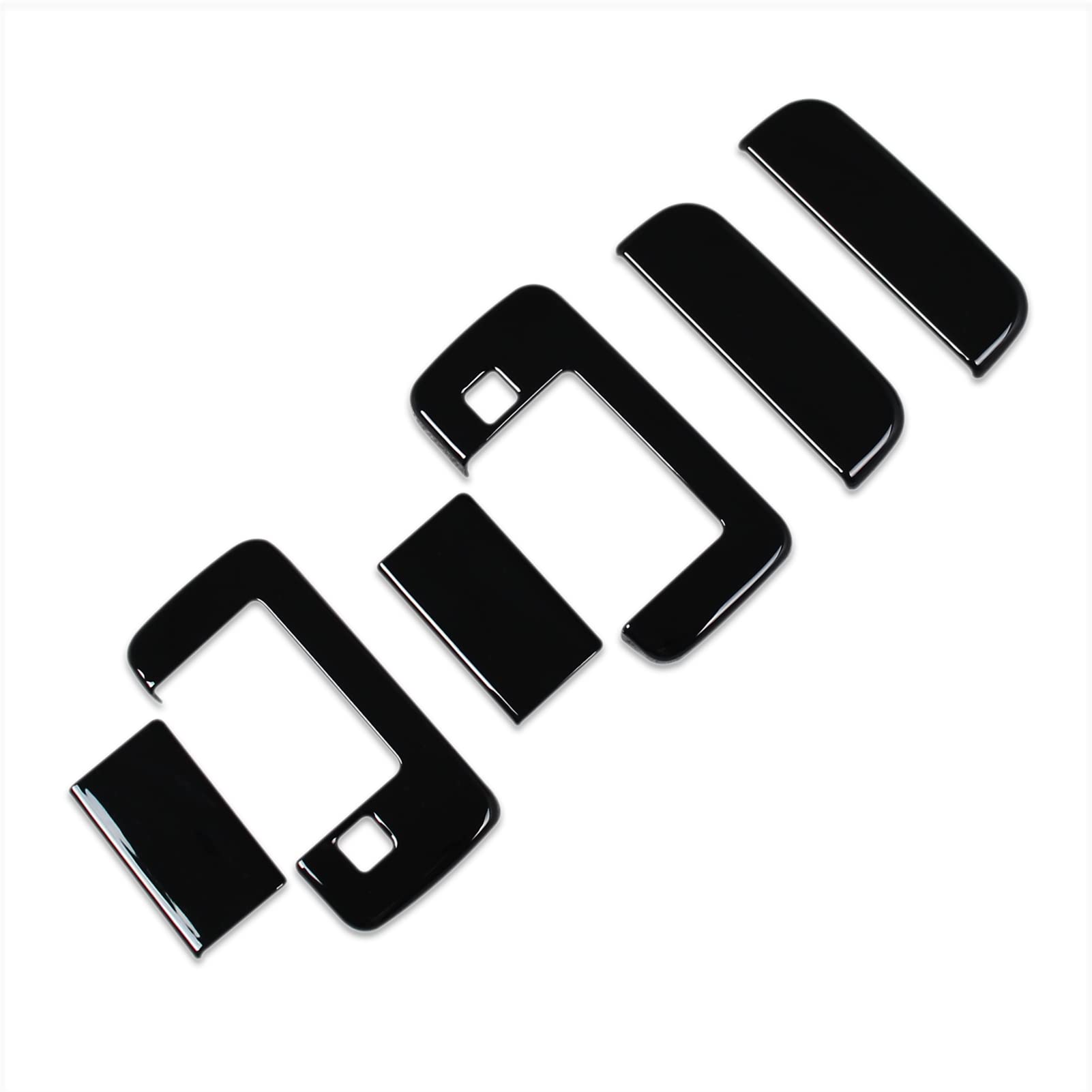 

RUIQ Наружная дверная ручка Пиано Полный дизайн для новых Daihatsu Atrai S700V и S710V Крышки кнопок входа с помощью смарт-ключа, Черный, Покрытие, (Включает в себя чёрный