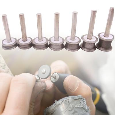 2-12mm Concave Diamond Grinding Wheel for Polishing Rounded Edges and Curved Surfaces On Glass Jade with 6mm Shank