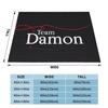 The Vampire Diaries Damon Salvatore Blankets Soft Warm Flannel Throw Blanket Bedspread for Bed Living Room Picnic Travel Home