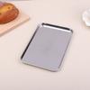 Nordic Stainless Steel Rectangular Tray Pastry Food Baking Plates Pallet Storage Disk Snack Cake Dish Organizer Tray Home Decor