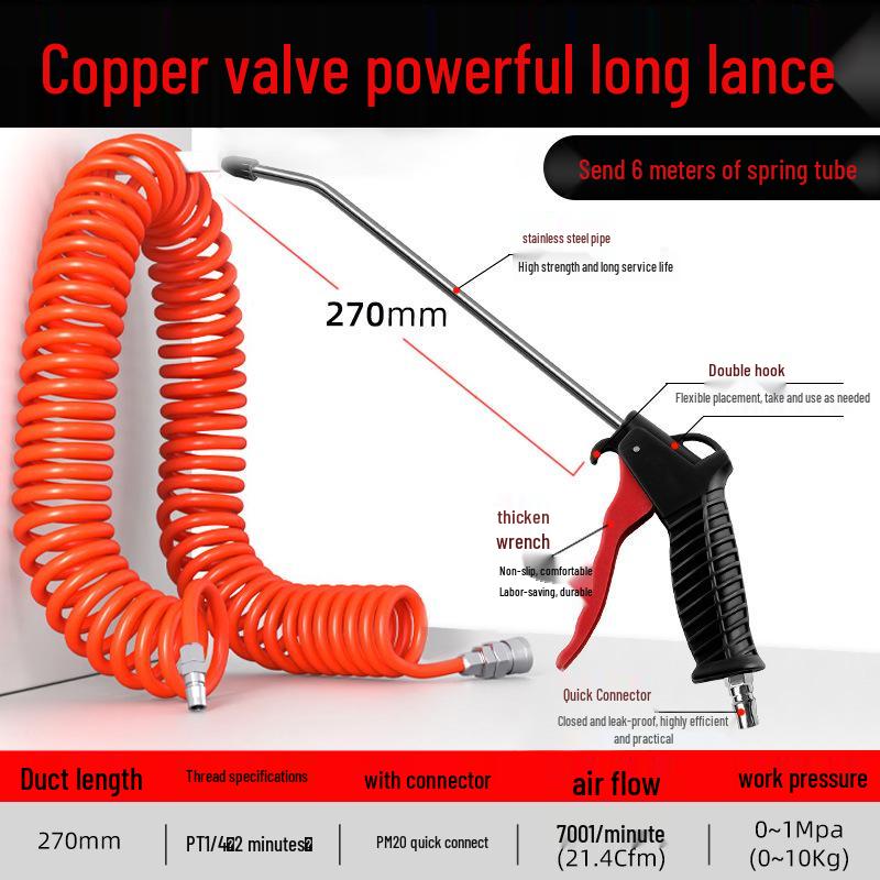 High-Pressure Air Blow Gun & Dust Removal Tool