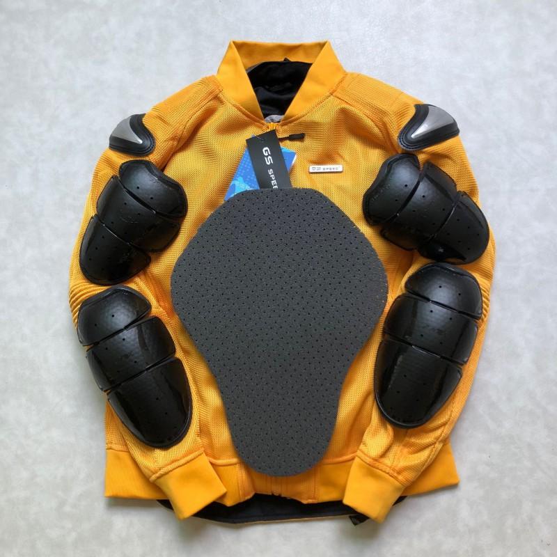 Set Giacca e Pantaloni in Rete da Moto da Uomo Traspirante Anti-Caduta Blu Street Sport Touring