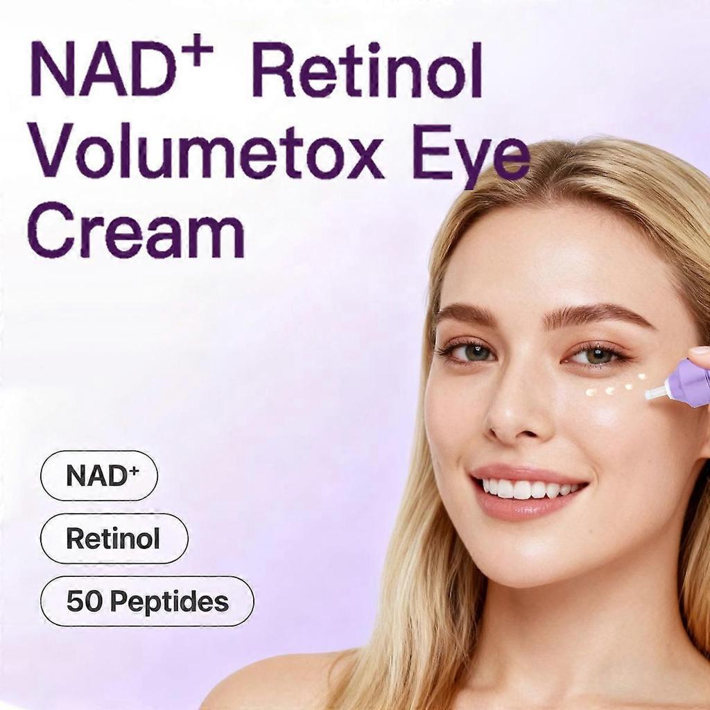 No.9 NAD+ Retinol Volumetox Eye Cream for Firming, Anti Wrinkles & Fine Lines, Remove Dark Circles