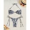 Sexy Print Two Piece Bikini Set Swimsuit Suit Summer New Women's Swimwear Bathing Biquini Suit