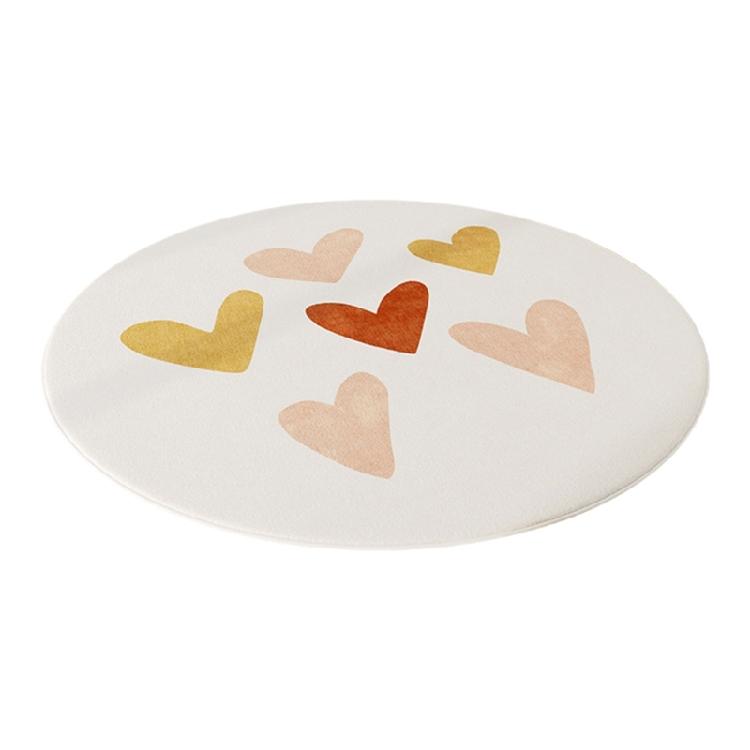 

Nordics Light Luxurys Round Carpets Modern Living Room Decoration Rugs Large Area Bedroom Decoration Bedside Carpet Simple 80X80cm