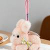 Plush Material Plush Bow Rabbit Keychain Decoration Bunny Bag Pendant Stuffed Keychain  Couple