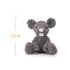 Apricot Lamb Corduroy Rat Plush Toy for Kids, Soft and Cute, Fluffy Corduroy Rat for Girls and Boys, 15cm